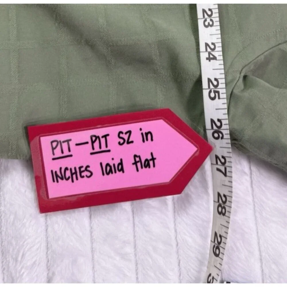 The Foundry Supply Short Sleeve Button Up Green Men's XLT - Picture 9 of 13